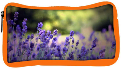 

Snoogg Eco Friendly Canvas Colordul Flower Designer Student Pen Pencil Case Coin Purse Pouch Cosmetic Makeup Bag (ORANGE) Pouch(Multicolor)