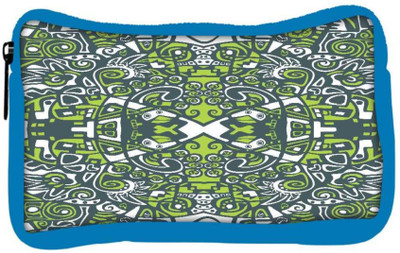 

Snoogg Eco Friendly Canvas Abstract Green Pattern Designer Student Pen Pencil Case Coin Purse Pouch Cosmetic Makeup Bag (BLUE) Pouch(Multicolor)