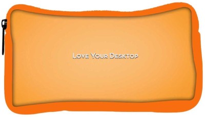 

Snoogg Eco Friendly Canvas Love Your Desktop Orange Designer Student Pen Pencil Case Coin Purse Pouch Cosmetic Makeup Bag (ORANGE) Pouch(Multicolor)