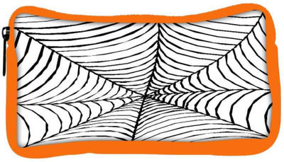 

Snoogg Eco Friendly Canvas Black Spider Web Designer Student Pen Pencil Case Coin Purse Pouch Cosmetic Makeup Bag (ORANGE) Pouch(Multicolor)