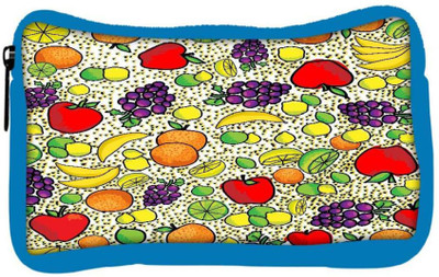 

Snoogg Eco Friendly Canvas Multiple Fruits Designer Student Pen Pencil Case Coin Purse Pouch Cosmetic Makeup Bag (BLUE) Pouch(Multicolor)