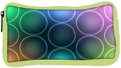

Snoogg Eco Friendly Canvas Colorful Bubbles Designer Student Pen Pencil Case Coin Purse Pouch Cosmetic Makeup Bag (GREEN) Pouch(Multicolor)