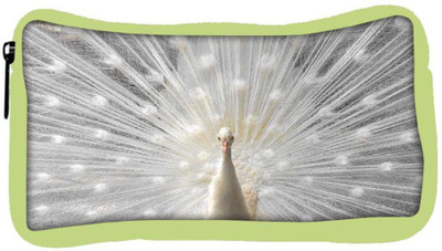 

Snoogg Eco Friendly Canvas White Peacock Designer Student Pen Pencil Case Coin Purse Pouch Cosmetic Makeup Bag (GREEN) Pouch(Multicolor)