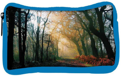 

Snoogg Eco Friendly Canvas Abstract Dense Forest Designer Student Pen Pencil Case Coin Purse Pouch Cosmetic Makeup Bag (BLUE) Pouch(Multicolor)