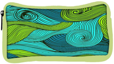 

Snoogg Eco Friendly Canvas Vector Abstract Hand Drawn Waves Texture Student Pen Pencil Case Coin Purse Pouch Cosmetic Makeup Bag (GREEN) Pouch(Multicolor)