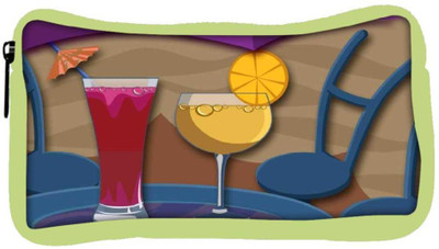 

Snoogg Eco Friendly Canvas Cocktail Sundays 2463 Student Pen Pencil Case Coin Purse Pouch Cosmetic Makeup Bag (GREEN) Pouch(Multicolor)