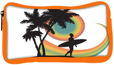 

Snoogg Eco Friendly Canvas Tropical Background Student Pen Pencil Case Coin Purse Pouch Cosmetic Makeup Bag (ORANGE) Pouch(Multicolor)