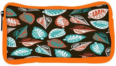

Snoogg Eco Friendly Canvas Multicolor Leaves Brown Pattern Designer Student Pen Pencil Case Coin Purse Pouch Cosmetic Makeup Bag (ORANGE) Pouch(Multicolor)