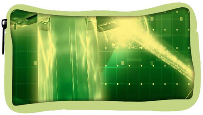 

Snoogg Eco Friendly Canvas Green Crystal In The Grid 2638 Student Pen Pencil Case Coin Purse Pouch Cosmetic Makeup Bag (GREEN) Pouch(Multicolor)