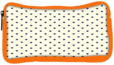 

Snoogg Eco Friendly Canvas Minimal Heart Love Student Pen Pencil Case Coin Purse Pouch Cosmetic Makeup Bag (ORANGE) Pouch(Multicolor)