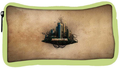 

Snoogg Eco Friendly Canvas Barnoaflas Designer Student Pen Pencil Case Coin Purse Pouch Cosmetic Makeup Bag (GREEN) Pouch(Multicolor)