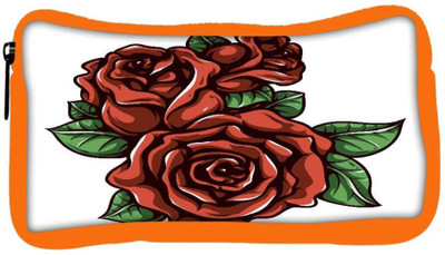

Snoogg Eco Friendly Canvas Floral Vector Element Student Pen Pencil Case Coin Purse Pouch Cosmetic Makeup Bag (ORANGE) Pouch(Multicolor)