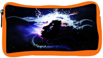 

Snoogg Eco Friendly Canvas Abstract Girl Designer Student Pen Pencil Case Coin Purse Pouch Cosmetic Makeup Bag (ORANGE) Pouch(Multicolor)