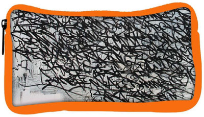 

Snoogg Eco Friendly Canvas Graffiti Incase Designer Student Pen Pencil Case Coin Purse Pouch Cosmetic Makeup Bag (ORANGE) Pouch(Multicolor)