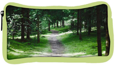 

Snoogg Eco Friendly Canvas Small Pathway Designer Student Pen Pencil Case Coin Purse Pouch Cosmetic Makeup Bag (GREEN) Pouch(Multicolor)