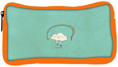

Snoogg Eco Friendly Canvas Cartoon Cloud Student Pen Pencil Case Coin Purse Pouch Cosmetic Makeup Bag (ORANGE) Pouch(Multicolor)