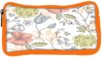 

Snoogg Eco Friendly Canvas Seamless Vintage Flower Pattern Student Pen Pencil Case Coin Purse Pouch Cosmetic Makeup Bag (ORANGE) Pouch(Multicolor)