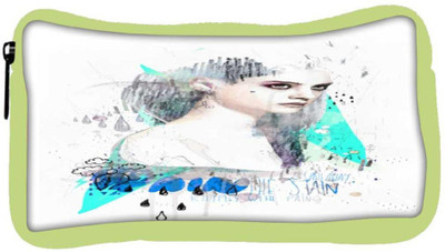 

Snoogg Eco Friendly Canvas Angry Girl Student Pen Pencil Case Coin Purse Pouch Cosmetic Makeup Bag (GREEN) Pouch(Multicolor)