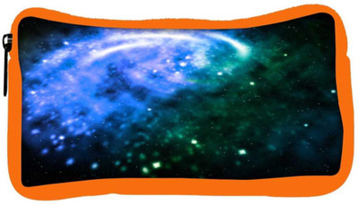 

Snoogg Eco Friendly Canvas Blue Galaxy Background Student Pen Pencil Case Coin Purse Pouch Cosmetic Makeup Bag (ORANGE) Pouch(Multicolor)