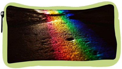 

Snoogg Eco Friendly Canvas Rainbow Color Designer Student Pen Pencil Case Coin Purse Pouch Cosmetic Makeup Bag (GREEN) Pouch(Multicolor)