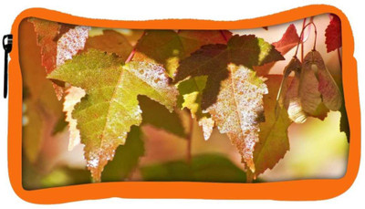 

Snoogg Eco Friendly Canvas Autumn Leaves Student Pen Pencil Case Coin Purse Pouch Cosmetic Makeup Bag (ORANGE) Pouch(Multicolor)