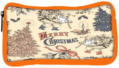 

Snoogg Eco Friendly Canvas Merry Christmas Designer Student Pen Pencil Case Coin Purse Pouch Cosmetic Makeup Bag (ORANGE) Pouch(Multicolor)