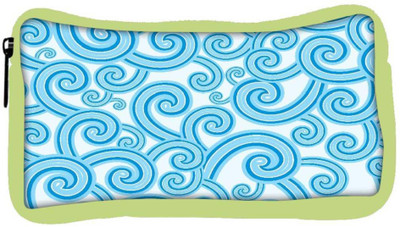 

Snoogg Eco Friendly Canvas Abstract Blue Pattern 1 Designer Student Pen Pencil Case Coin Purse Pouch Cosmetic Makeup Bag (GREEN) Pouch(Multicolor)