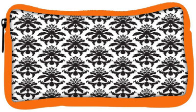 

Snoogg Eco Friendly Canvas Black Hanging Pattern Designer Student Pen Pencil Case Coin Purse Pouch Cosmetic Makeup Bag (ORANGE) Pouch(Multicolor)