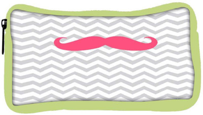 

Snoogg Eco Friendly Canvas Wave Mustache Student Pen Pencil Case Coin Purse Pouch Cosmetic Makeup Bag (GREEN) Pouch(Multicolor)