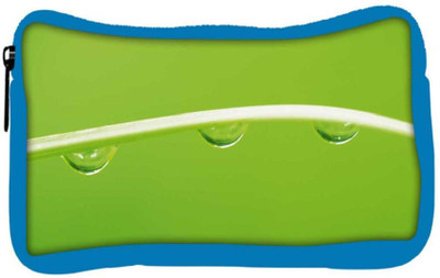 

Snoogg Eco Friendly Canvas Dew Drops Designer Student Pen Pencil Case Coin Purse Pouch Cosmetic Makeup Bag (BLUE) Pouch(Multicolor)