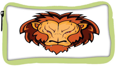 

Snoogg Eco Friendly Canvas Lion Mascot Student Pen Pencil Case Coin Purse Pouch Cosmetic Makeup Bag (GREEN) Pouch(Multicolor)