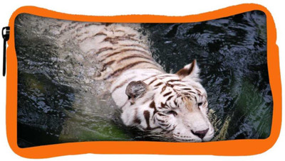 

Snoogg Eco Friendly Canvas White Tiger Designer Student Pen Pencil Case Coin Purse Pouch Cosmetic Makeup Bag (ORANGE) Pouch(Multicolor)