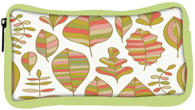 

Snoogg Eco Friendly Canvas Colorful Leaves White Designer Student Pen Pencil Case Coin Purse Pouch Cosmetic Makeup Bag (GREEN) Pouch(Multicolor)