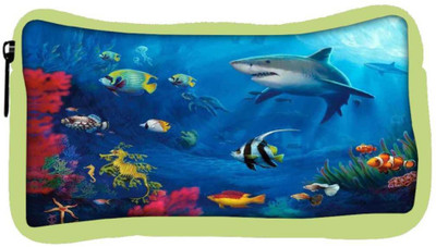 

Snoogg Eco Friendly Canvas Underwater Life 2727 Student Pen Pencil Case Coin Purse Pouch Cosmetic Makeup Bag (GREEN) Pouch(Multicolor)