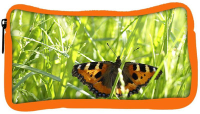 

Snoogg Eco Friendly Canvas Flying Butterfly Designer Student Pen Pencil Case Coin Purse Pouch Cosmetic Makeup Bag (ORANGE) Pouch(Multicolor)