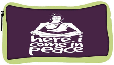 

Snoogg Eco Friendly Canvas Here. I Come In Peace Student Pen Pencil Case Coin Purse Pouch Cosmetic Makeup Bag (GREEN) Pouch(Multicolor)