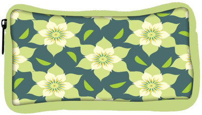 

Snoogg Eco Friendly Canvas Yellow Floral Designer Student Pen Pencil Case Coin Purse Pouch Cosmetic Makeup Bag (GREEN) Pouch(Multicolor)