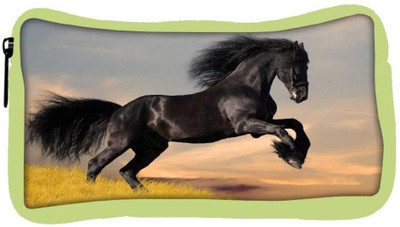

Snoogg Eco Friendly Canvas Jumping Black Horse Designer Student Pen Pencil Case Coin Purse Pouch Cosmetic Makeup Bag (GREEN) Pouch(Multicolor)