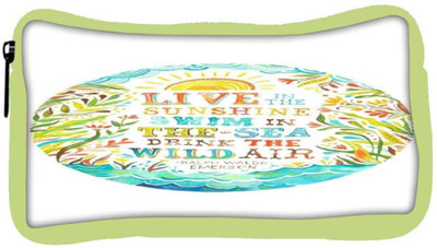 

Snoogg Eco Friendly Canvas Live Fully Student Pen Pencil Case Coin Purse Pouch Cosmetic Makeup Bag (GREEN) Pouch(Multicolor)