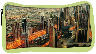 

Snoogg Eco Friendly Canvas Heart Of The City Designer Student Pen Pencil Case Coin Purse Pouch Cosmetic Makeup Bag (GREEN) Pouch(Multicolor)
