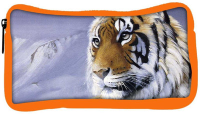 

Snoogg Eco Friendly Canvas Face Of The Tiger Designer Student Pen Pencil Case Coin Purse Pouch Cosmetic Makeup Bag (ORANGE) Pouch(Multicolor)