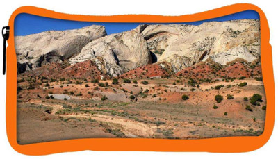 

Snoogg Eco Friendly Canvas Desert Mountain Designer Student Pen Pencil Case Coin Purse Pouch Cosmetic Makeup Bag (ORANGE) Pouch(Multicolor)