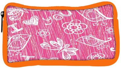 

Snoogg Eco Friendly Canvas I Love You Pink Pattern Designer Student Pen Pencil Case Coin Purse Pouch Cosmetic Makeup Bag (ORANGE) Pouch(Multicolor)