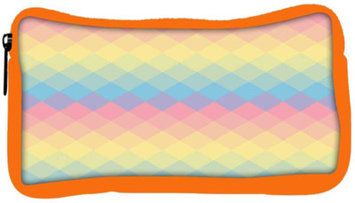 

Snoogg Eco Friendly Canvas Rainbow Clear Colourful Student Pen Pencil Case Coin Purse Pouch Cosmetic Makeup Bag (ORANGE) Pouch(Multicolor)