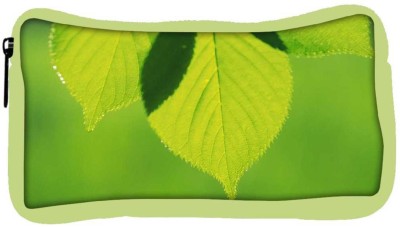 

Snoogg Eco Friendly Canvas Leave Dew Drop Designer Student Pen Pencil Case Coin Purse Pouch Cosmetic Makeup Bag (GREEN) Pouch(Multicolor)