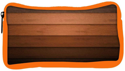 

Snoogg Eco Friendly Canvas Multicolor Wood Design Designer Student Pen Pencil Case Coin Purse Pouch Cosmetic Makeup Bag (ORANGE) Pouch(Multicolor)