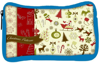 

Snoogg Eco Friendly Canvas Christmas Season Designer Student Pen Pencil Case Coin Purse Pouch Cosmetic Makeup Bag (BLUE) Pouch(Multicolor)