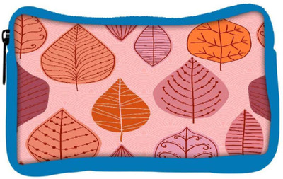 

Snoogg Eco Friendly Canvas Colorful Leaves Designer Student Pen Pencil Case Coin Purse Pouch Cosmetic Makeup Bag (BLUE) Pouch(Multicolor)