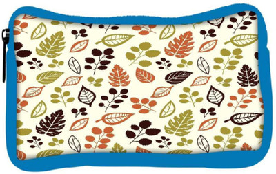

Snoogg Eco Friendly Canvas Colorful Leaves Designer Student Pen Pencil Case Coin Purse Pouch Cosmetic Makeup Bag (BLUE) Pouch(Multicolor)