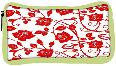

Snoogg Eco Friendly Canvas Red Roses And Leaves Designer Student Pen Pencil Case Coin Purse Pouch Cosmetic Makeup Bag (GREEN) Pouch(Multicolor)